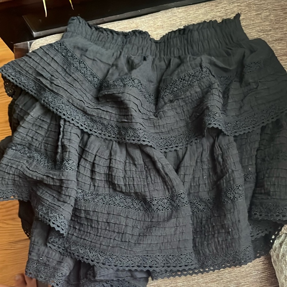 aerie black skirt